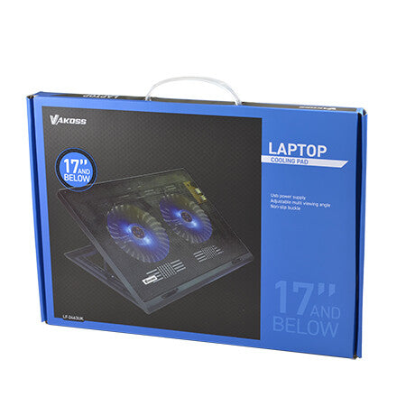 Vakoss LF-2463UK køling til laptop 43,2 cm (17") Sort