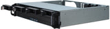 Inter-Tech IPC 2U-2404S Stativ Sort, Sølv