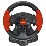 Esperanza EG103 spil-controller Sort, Rød Rat + Pedaler Analog PC, Playstation, Playstation 2, Playstation 3