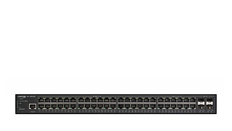 LANCOM GS-3652XP Administreret L3 2.5G Ethernet (100/1000/2500) Strøm over Ethernet (PoE) 1U Sort