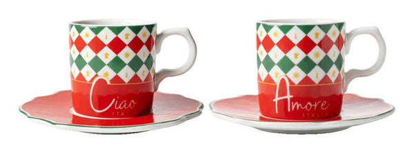 Bialetti Tricolore kop Flerfarvet Espresso 1 stk