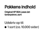 HP Original 90A LaserJet-tonerpatron, sort