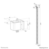 Neomounts ADS06-131BL kabelorganisator Skrivebord Kabelguide Sort 1 stk