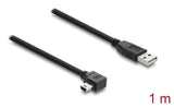 DeLOCK 81651 USB-kabel USB 2.0 1 m USB A Mini-USB B 0,48 Gbit/sek. Sort