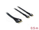 DeLOCK 82189 Serial Attached SCSI (SAS)-kabel 0,5 m 16 Gbit/sek. Sort
