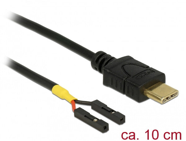 DeLOCK 85394 USB-kabel 0,1 m USB C Sort