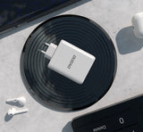 DUDAO A140 140W GaN Adapter Universel Hvid Vekselstrøm Hurtig opladning Indendørs