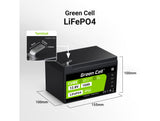 Green Cell LFPGC12V10AH UPS batteri Lithium jern fosfat (LiFePO4) 12,8 V 10 At