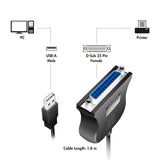 2Direct UA0054A parallelkabel Sort 1,8 m