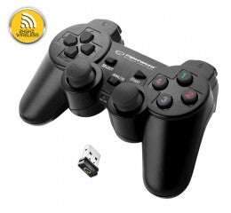 Esperanza EGG108K spil-controller Sort USB 2.0 Gamepad Analog/digital PC, Playstation 3