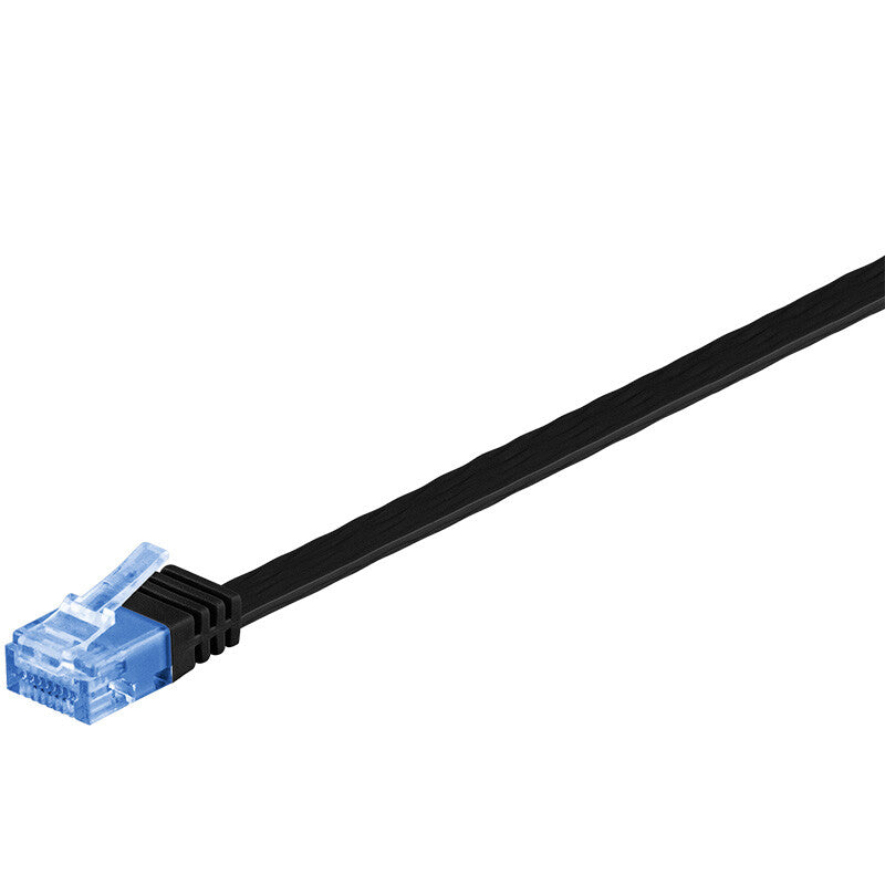 Goobay RJ-45 CAT6a 3m netværkskabel Sort U/UTP (UTP)