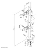 Neomounts FPMA-D700DV skærmbeslag og -stativer 68,6 cm (27") Skrivebord Sort