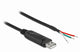 DeLOCK 63497 serielkabel Sort 0,5 m USB 2.0 RS-232