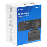 Savio CAK-05 webcam 3,7 MP 2560 x 1440 pixel USB Sort