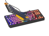 GENESIS THOR 230 TKL tastatur Spil USB + RF Wireless + Bluetooth QWERTY Sort, Blå, Grå, Orange