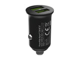Green Cell GC CADM-GC-36AA - USB-Ladegeraet 36 W 2x USB-A schwarz Lommelygte, GPS, Hovedtelefoner, Mobiltelefon, Navigator, Andet, Bærbar højttaler, Strømbank, Smartphone, SmartWatch, Tablet, Telefon, Universel Sort Cigartænder Hurtig opladning Automatisk