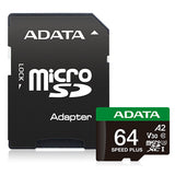 ADATA Speed Plus 64 GB MicroSDXC Klasse 10