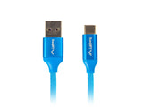 Lanberg CA-USBO-22CU-0010-BL USB-kabel USB 2.0 1 m USB C USB A 0,48 Gbit/sek. Blå