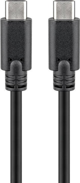 Goobay 66509 USB-kabel USB 3.2 Gen 1 (3.1 Gen 1) 3 m USB C 5 Gbit/sek. Sort