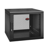 APC NetShelter WX 9U Single Hinged Wall-mount Enclosure 600mm Deep Vægmonteret stativ Sort