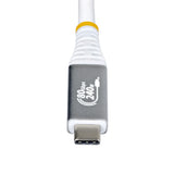 StarTech.com CC1M80GUSB4CABLEW USB-kabel USB4 Gen 4x2 1 m USB C 80 Gbit/sek. 240 W Hvid