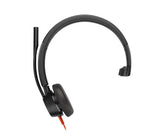 HP Poly Blackwire 3315 Monaural USB-C Headset +3.5mm Plug +USB-C/A Adapter
