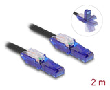 DeLOCK 80927 netværkskabel Sort, Violet 2 m Cat6 U/UTP (UTP)