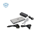 Tripp Lite U442-DOCK4-INT dockingstation Ledningsført USB 3.2 Gen 2 (3.1 Gen 2) Type-C Grå