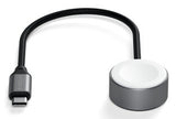 Satechi ST-QCAWM oplader til mobil enhed SmartWatch Hvid, Grå USB Trådløs opladning Indendørs