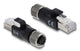 DeLOCK 90832 kabel kønsskifter M12 4-pin RJ-45 Sort