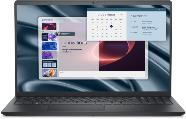 DELL Pro 15 Essential PV15255 AMD Ryzen™ 5 7520U Laptop 39,6 cm (15.6") Fuld HD 8 GB LPDDR5-SDRAM 512 GB SSD Wi-Fi 5 (802.11ac) Windows 11 Pro Sort Nordisk