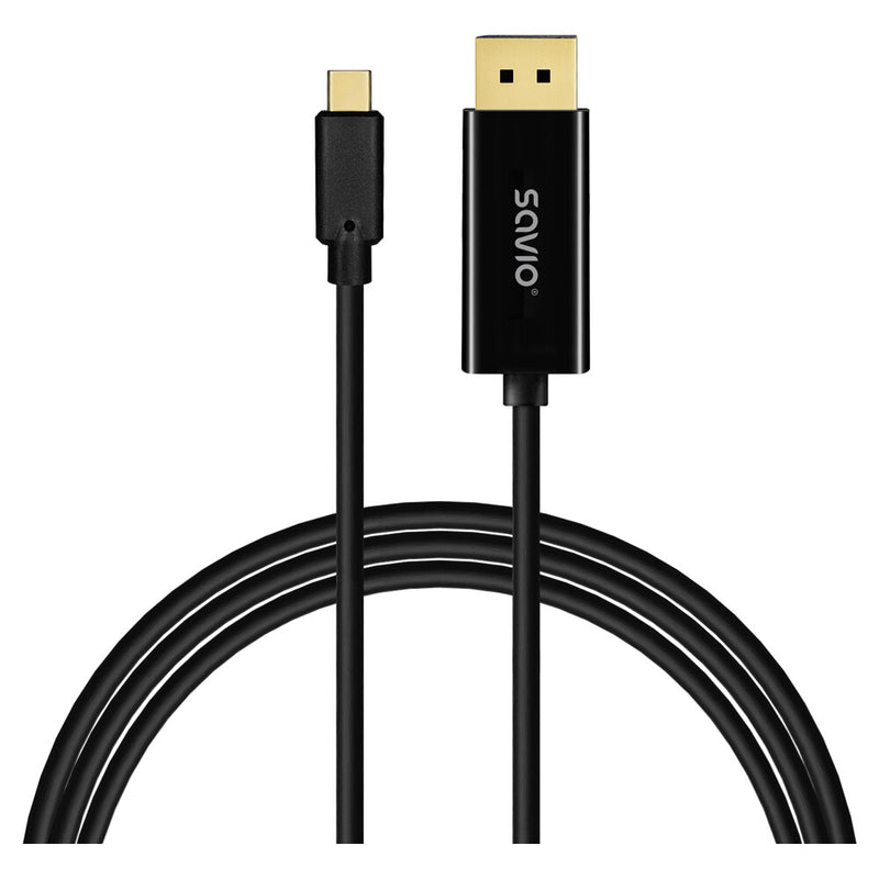 Savio CL-207 USB-kabel 2 m USB C 17,28 Gbit/sek. Sort