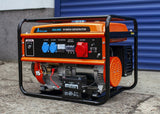Extralink EX.30370 motor-generator 5000 W 25 L Naturgas, Flydende petroliumsgas (LPG), Benzin Sort, Orange