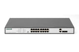 Digitus DN-95342-1 netværksswitch Ikke administreret Fast Ethernet (10/100) 1U Sort, Sølv