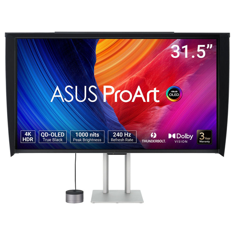 ASUS ProArt OLED PA32UCDMR-K computerskærm 80 cm (31.5") 3840 x 2160 pixel 4K Ultra HD QD-OLED Sort, Sølv