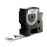 DYMO Ægte D1-etiketter | 24 mm x 7 m rulle | Sort tekst på klar baggrund | Selvklæbende etiketter til LabelManager-etiketprintere