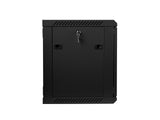 Lanberg WF01-6409-10B stativ 9U Vægmonteret stativ Sort