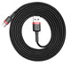 Baseus CATKLF-U91 USB-kabel USB 2.0 3 m USB A USB C Sort, Rød