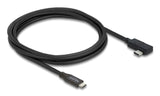 DeLOCK 81711 USB-kabel USB4 Gen 3x2 2 m USB C 40 Gbit/sek. 240 W Sort