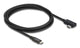 DeLOCK 81711 USB-kabel USB4 Gen 3x2 2 m USB C 40 Gbit/sek. 240 W Sort