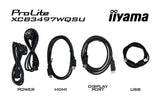 iiyama ProLite XCB3494WQSU-B1 computerskærm 86,4 cm (34") 3440 x 1440 pixel UltraWide Quad HD LED Sort