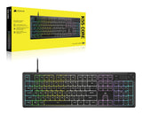 Corsair K55 CORE RGB tastatur Spil USB QWERTZ Tysk Sort
