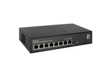 LevelOne GES-2208 netværksswitch Administreret L2 Gigabit Ethernet (10/100/1000) Sort