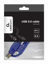 Gembird USB 3.0 A - USB 3.0 B, 0.5m USB-kabel USB 3.2 Gen 1 (3.1 Gen 1) 0,5 m USB A USB B Blå
