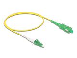 DeLOCK 83234 InfiniBand og fiberoptisk kabel 0,5 m LC SC LC/APC Gul