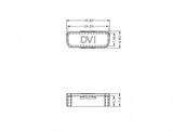 DeLOCK 60161 dækning af sokkel DVI Transparent 10 stk