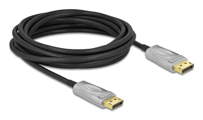 DeLOCK 85879 DisplayPort kabel 5 m Sort, Grå