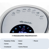 Ariete 4618/03 Enkelt 7 L Enkeltstående 1800 W Varmluftsteger Hvid