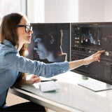 ALOGIC 32C4KPDWT computerskærm 81,3 cm (32") 3840 x 2160 pixel 4K Ultra HD LED Berøringsskærm Multibruger Sort, Sølv