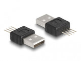 DeLOCK 66683 USB grafisk adapter Sort, Sølv